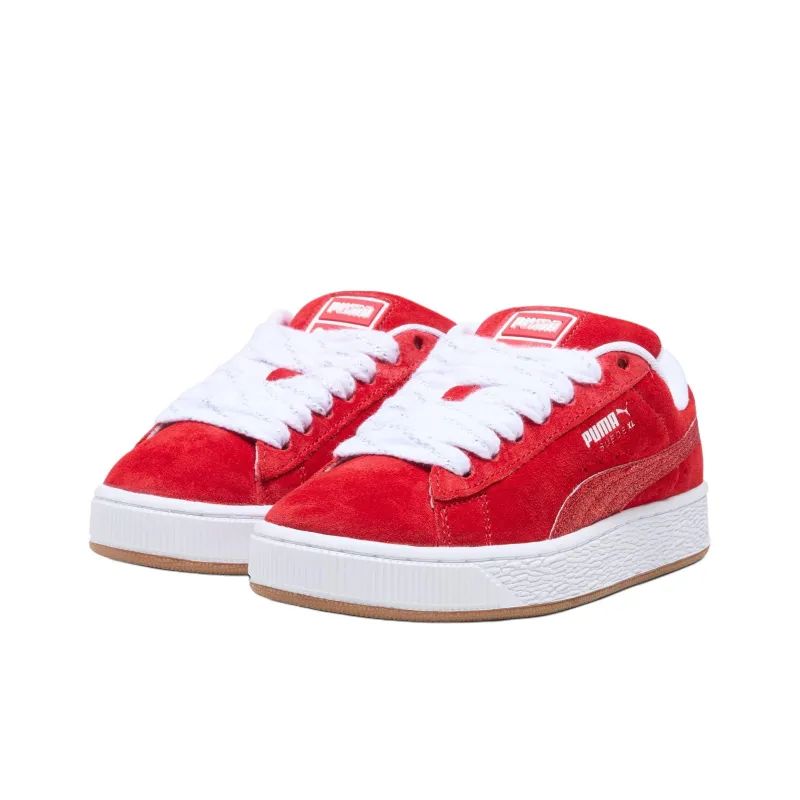 PUMA Anti Slip Wear Resistant Low Top Kids' Skateboarding Shoes Red Teenagers-2