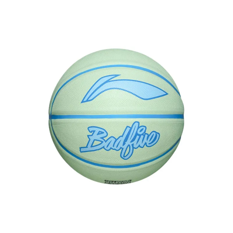 LiNing Rubber Basketball Green No. 5, No. 7 Training Unisex-12