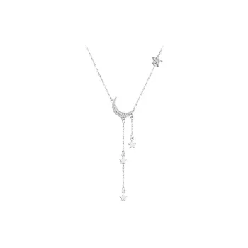 CARAT'S DIARY S925 Silver Collarbone Chain Necklace Women's