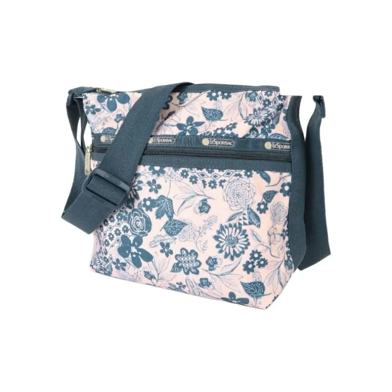 LeSportsac Polyester Crossbody Bag Shoulder Bag Women's Pink & Blue-1