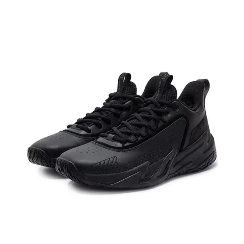 361° Anti-Slip Wear-Resistant Low-Top Basketball Shoes Men's Black-1