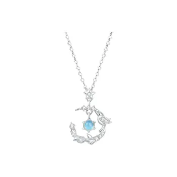 ZHONGLING 925 Sterling Silver Necklaces Women's