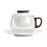 Spiritual Dragon Tea Coffee Cup (Transparent) Cream White