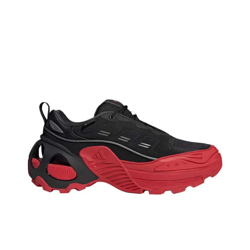 Adidas Wonder Runner Anti Slip Wear Resistant Low Top Running Shoes Men's Black Red-1