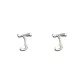 Letter J 1 Pair Eh-2780.ebJ