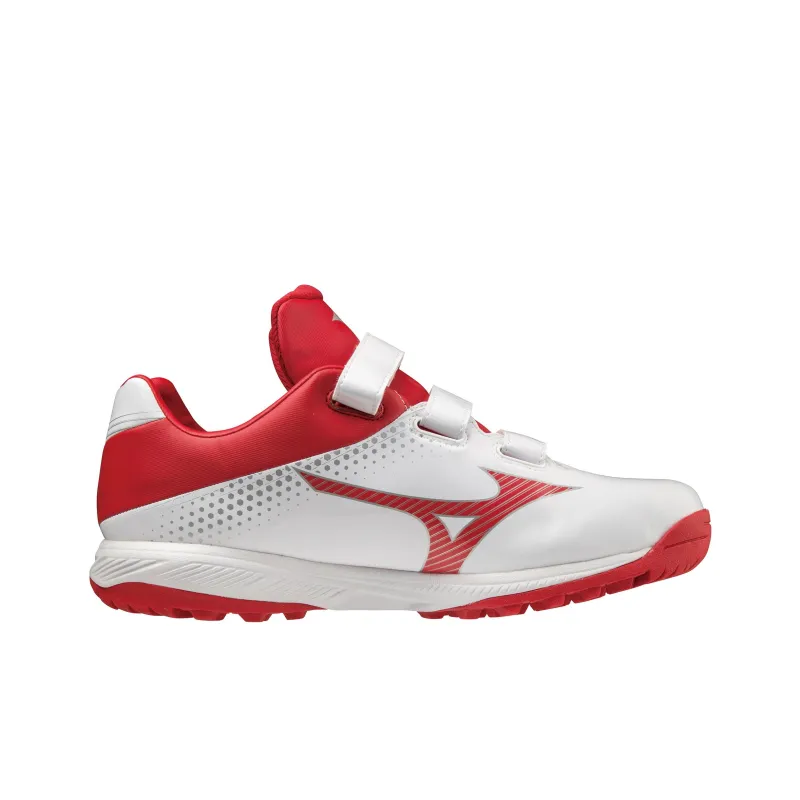 Mizuno Light Revo Trainer CR Anti Slip Wear Resistant Low Top Training Shoes Unisex White Red-1