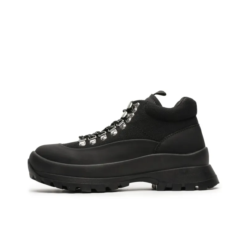 WEISHIBANGWEI Height Increasing Slip Resistant Mid Top Casual Shoes Men's-8