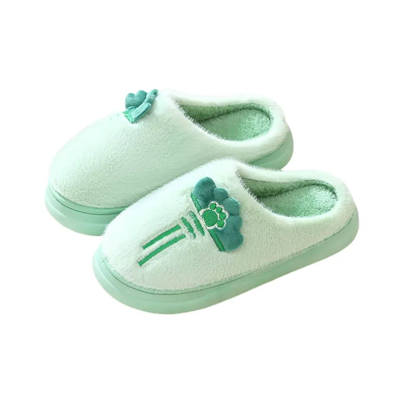 Yalu Fall And Winter Japanese And Korean Style Couple Home Indoor Velvet Cotton Slippers With Soft Soles Home Slippers-4