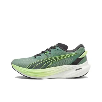 PUMA Deviate NITRO 3 Anti Slip Wear Resistant Low Top Running Shoes Men's Green