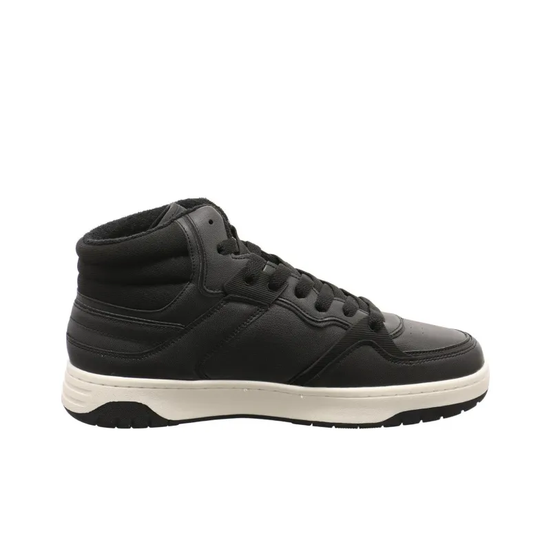 KangaROOS Anti Slip Wear Resistant Mid Top Skateboard Shoes Unisex Black-1