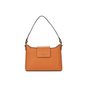 H HEXAGONA PARIS Synthetic Fiber Portable Crossbody Bag, Shoulder Bag Women's Brown