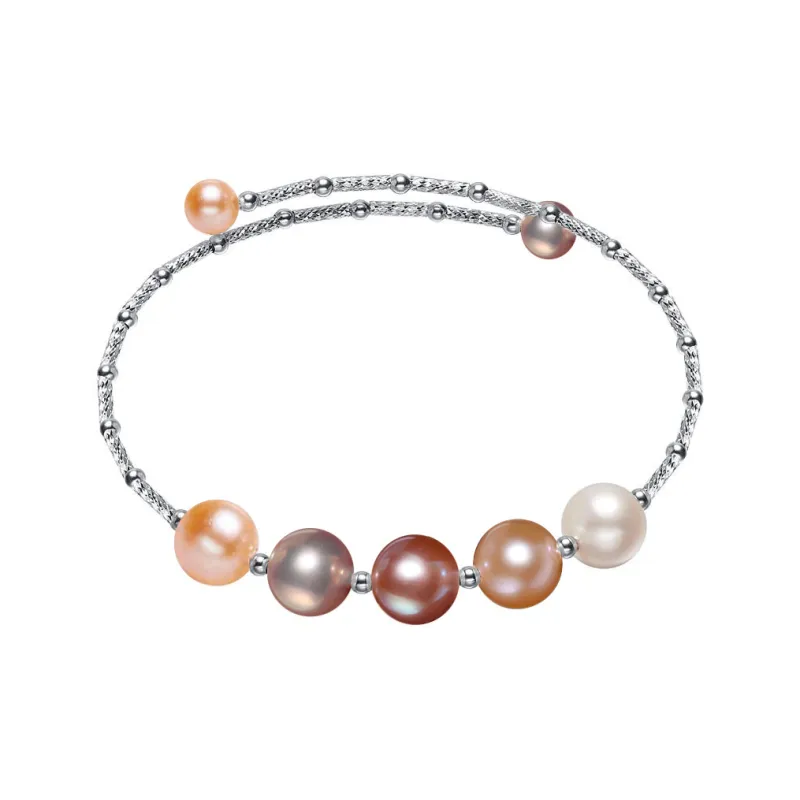 Heidi Freshwater Pearl Stretch Bangle Women's-9