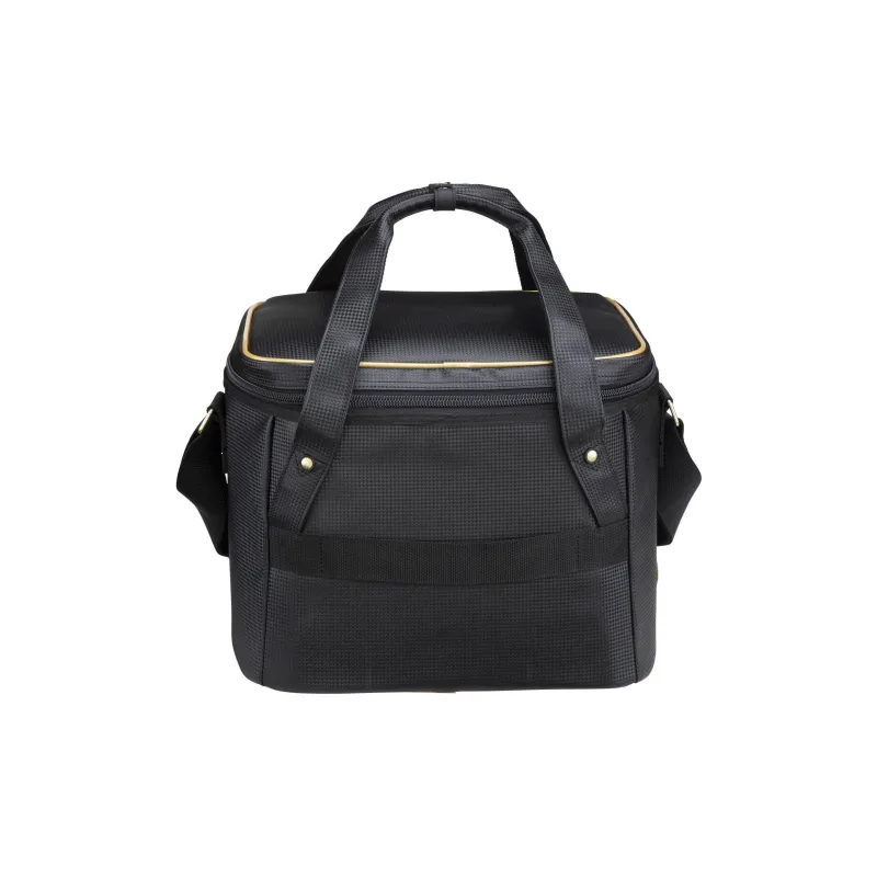 Mizuno Synthetic Leather One Shoulder Crossbody Travel Bag Unisex Black-3