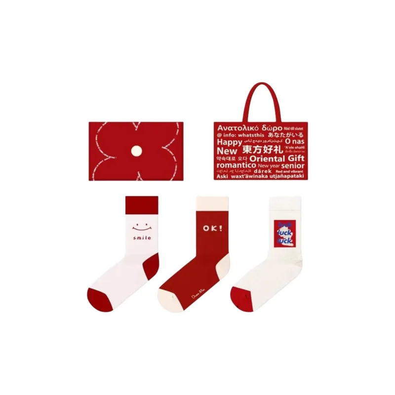 Duanmei Mid Calf Socks Fall And Winter Unisex 3 Pack-27
