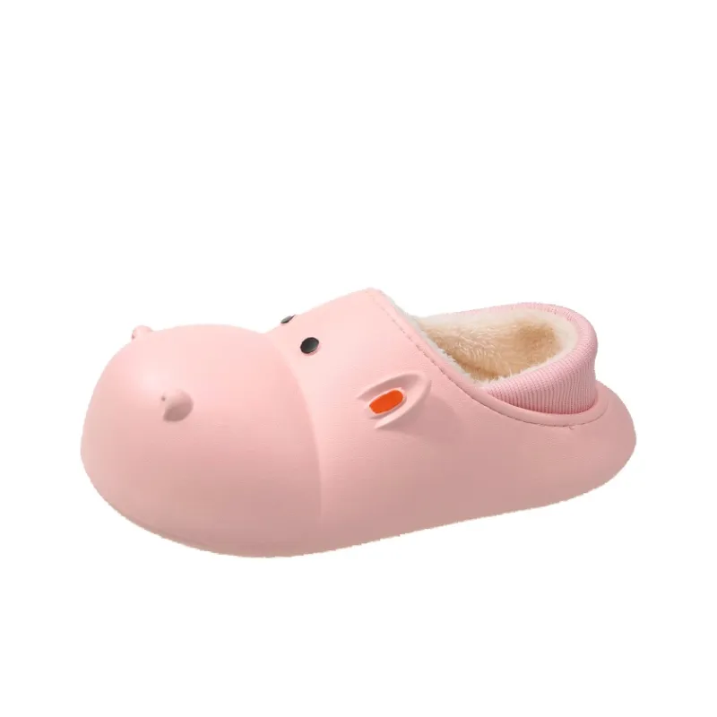 LEMONKID Anti Slip Wear Resistant Breathable Lightweight Cushioning Warm Quiet Balance Low Top Kids' Slippers Teenagers-5
