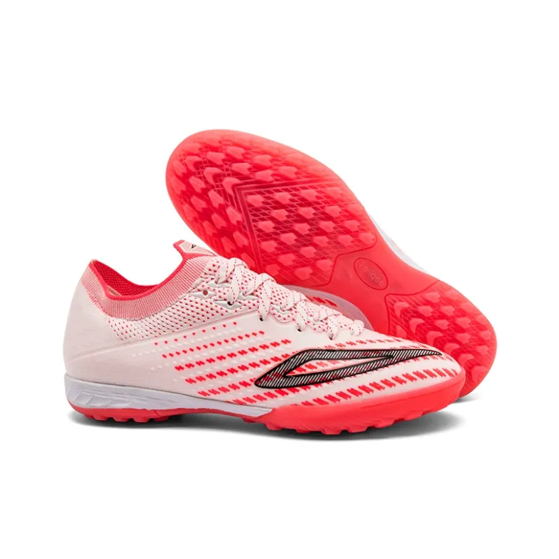 Keliqee Soccer Shoes Unisex Low Top Red-4