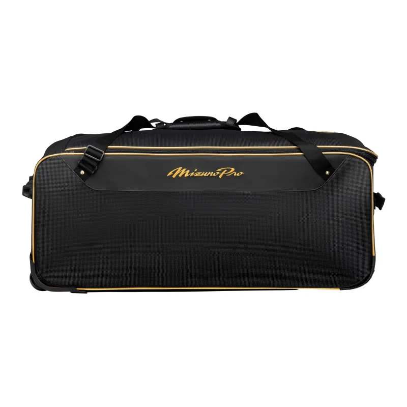 Mizuno Synthetic Leather Travel Bag Unisex Black-3
