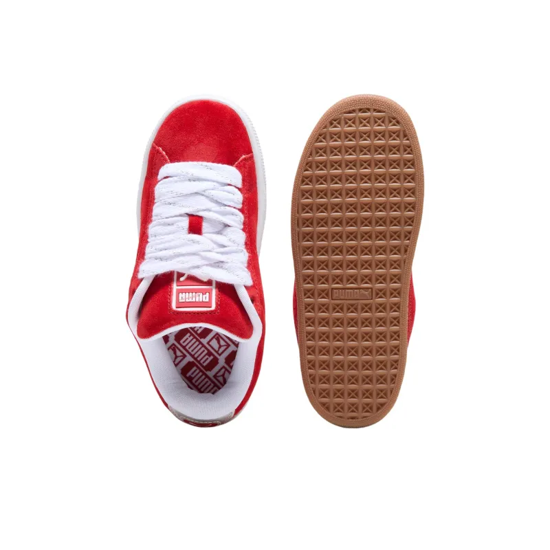 PUMA Anti Slip Wear Resistant Low Top Kids' Skateboarding Shoes Red Teenagers-3