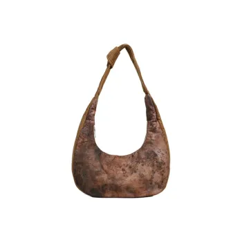 Everthames Corduroy Fabric Blend Shoulder Bag Women's Brown