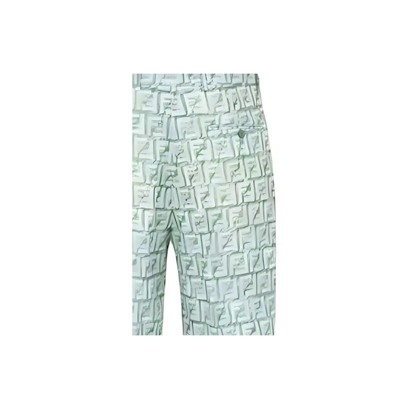 FENDI All Over Ff Printed Belt looped Shorts-5