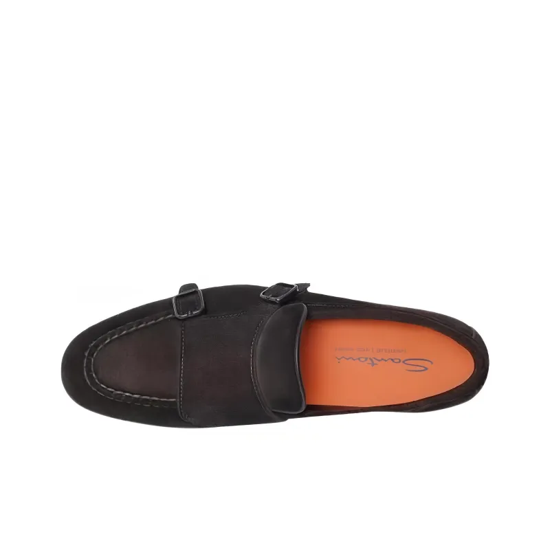 Santoni Double Buckle Loafers-3