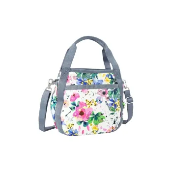 LeSportsac Polyester Shoulder Bag Crossbody Bag Handbag Mini Women's White & Multicolor