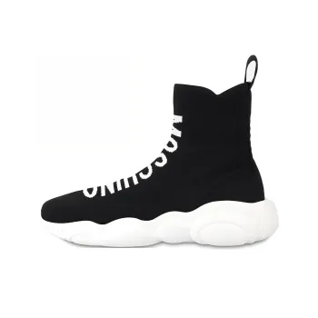 MOSCHINO High top Knitted Sneakers