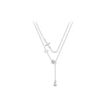 CARAT'S DIARY S925 Silver Collarbone Chain Necklace Women's