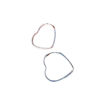 Stone Edge Poly Foot Silver 990 Earrings Unisex