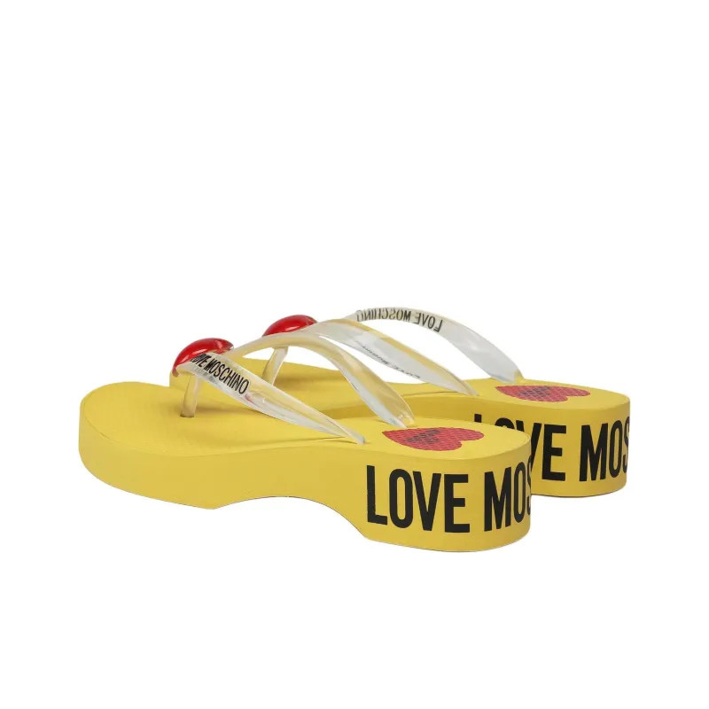MOSCHINO Flip Flops Women's Yellow-3