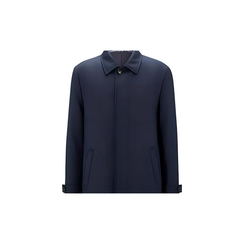 HUGO BOSS Coats Men Dark Blue-4