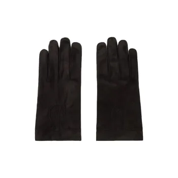 Burberry Embroidered logo Suede Gloves