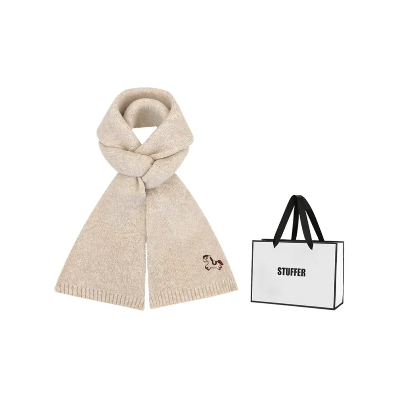 STUFFER Contains Wool Knit Scarves Unisex-0