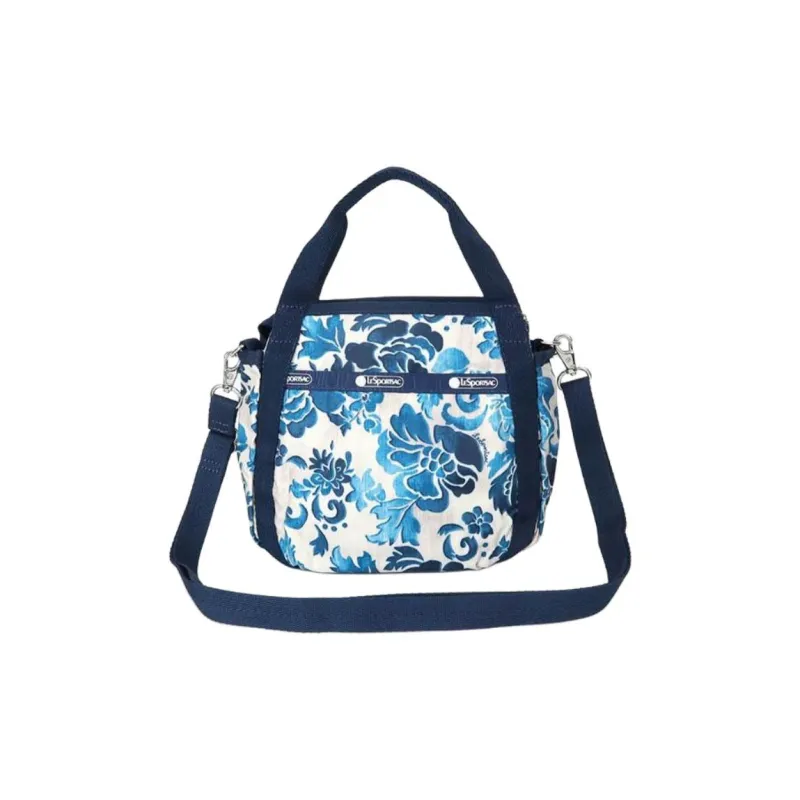LeSportsac Polyester Shoulder Bag Crossbody Bag Handbag Small Size Women's Blue & White-1