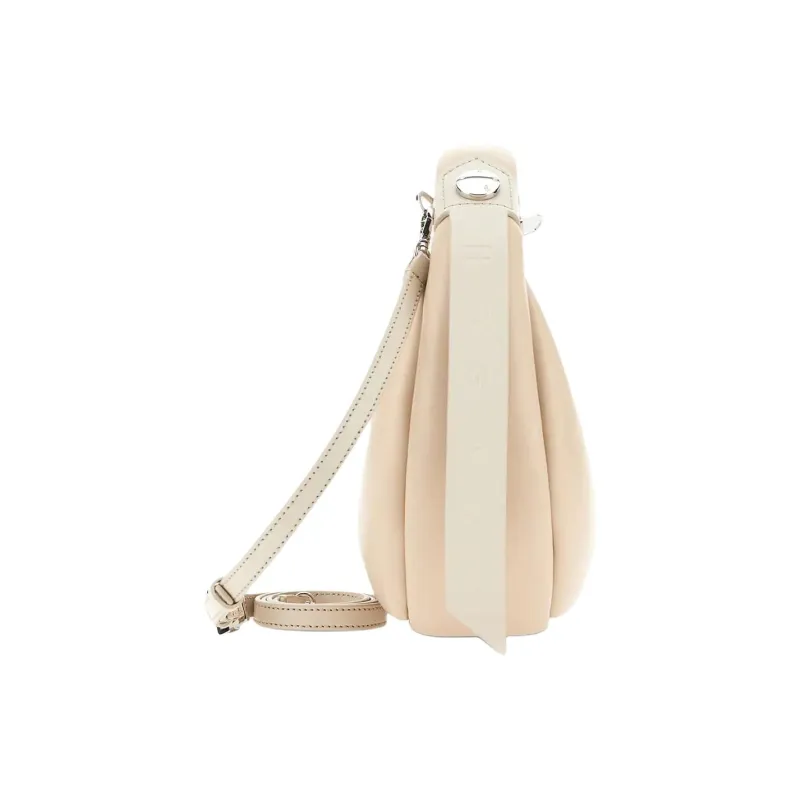HOGAN Nappa Leather Hobo Bag Shoulder Bag Crossbody Bag Handbag Mini Women's Ivory-2