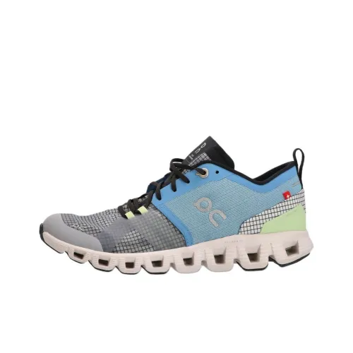 On Cloud X Shift Anti-Slip Wear-Resistant Low-Top Running Shoes Women's Blue Gray