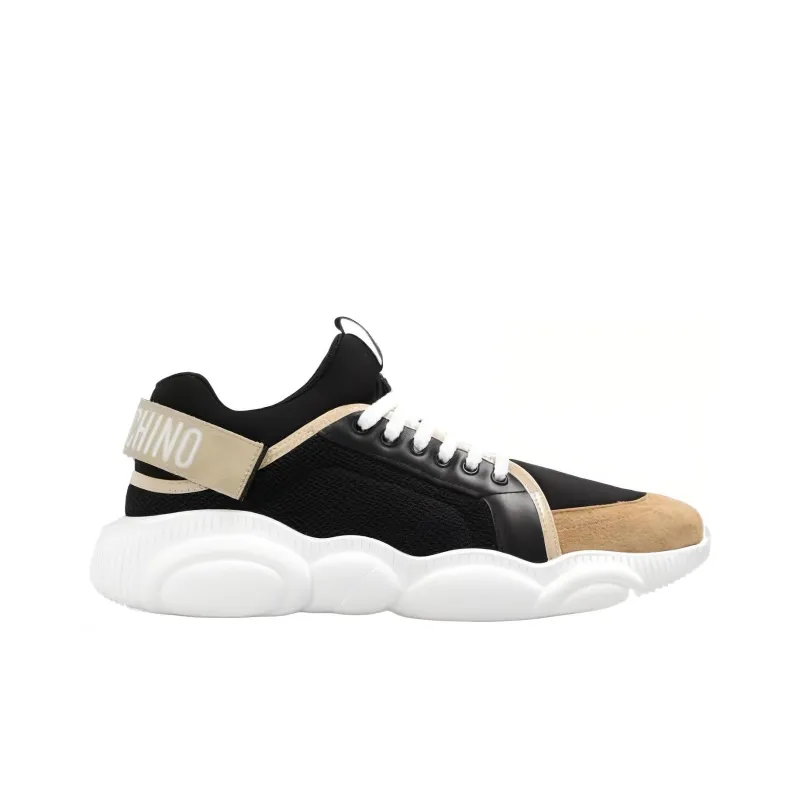 MOSCHINO Teddy Bear Panelled Trainers-1