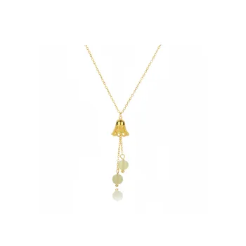 YUFANGCHUN Hetian Jade Necklaces Pale Greenish White Jade Women's