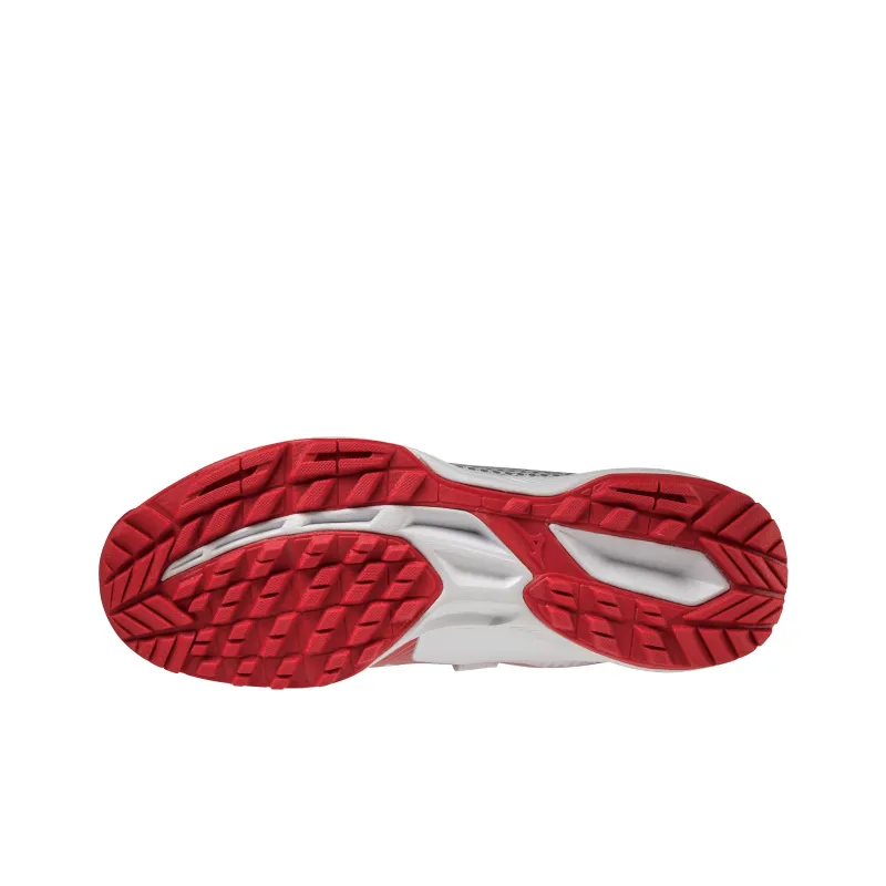 Mizuno Light Revo Trainer CR Anti Slip Wear Resistant Low Top Training Shoes Unisex White Red-4