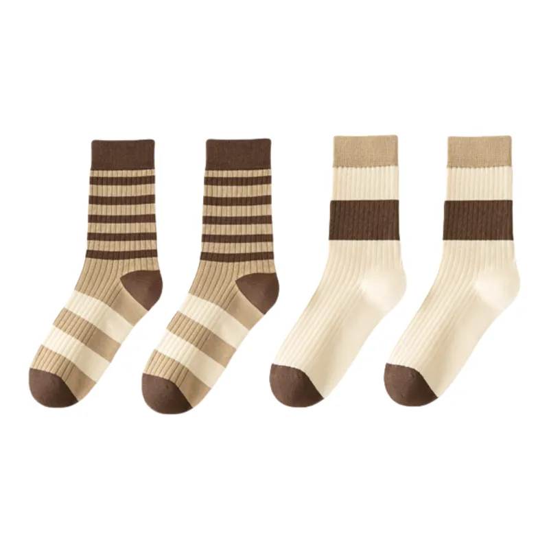 Yalu Mid Calf Socks Women's 4 Pack-4