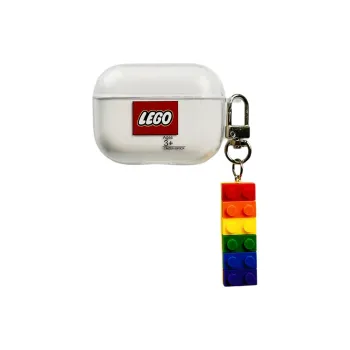 Sopi Compatible With Apple AirPods 4/2/3/4th Generation/AirPods Pro/Pro 2nd Generation TPU LEGO Pendant Headphone Cases
