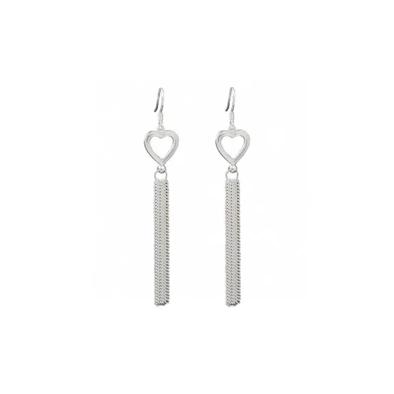 Stone Edge Poly 999 Fine Silver Sterling Silver Hoop Earrings Women's-0
