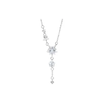 CARAT'S DIARY S925 Silver Collarbone Chain Necklace Women's
