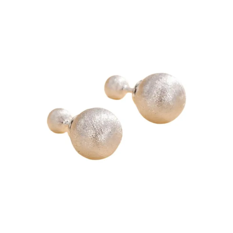 Stone Edge Poly 999 Fine Silver Sterling Silver Hoop Earrings Unisex-0