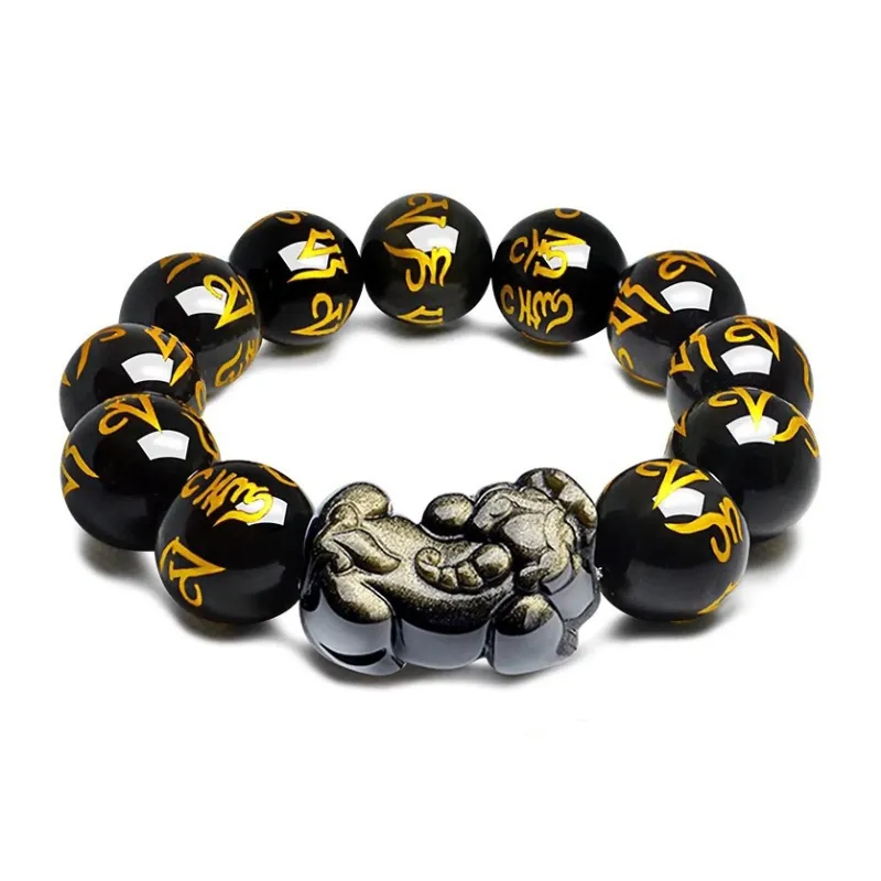 Sima Is Ethereal Obsidian Bracelets Unisex-6