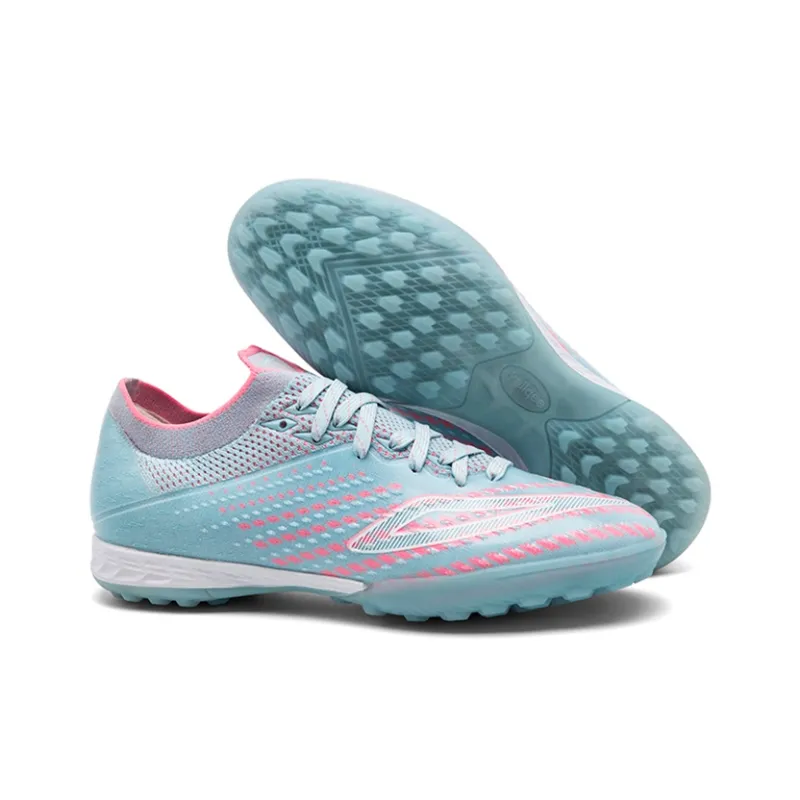 Keliqee Soccer Shoes Unisex Low Top Aqua-3