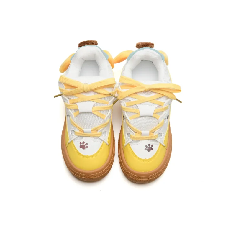 KAAVER OTTO Lightweight And Breathable Low-Top Versatile Girlish Heart Cute Skateboard Shoes Women's-26