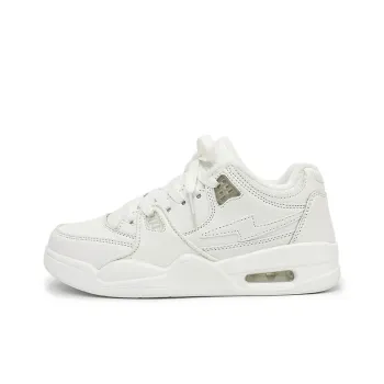 ABCYLM Thermal Slip Resistant Cushioning Impact Resistance Abrasion Resistant Low Top Skateboard Shoes Unisex All White