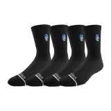 Ace Pure Black Thigh-High Socks-4 Pack