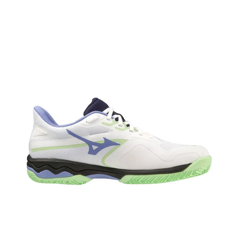 Mizuno Wave Exceed Light 2 Anti-Slip Wear-Resistant Low-Top Tennis Shoes Men's White Gray Green-1